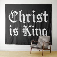 Jesus Christ Is King Gothic Blackletter Grunge Art