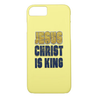 Jesus Christ is King yellow iPhone 8/7 Case