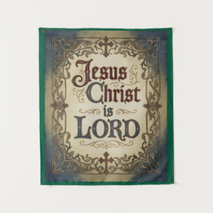 'Jesus Christ is LORD' Christian Inspired Tapestry