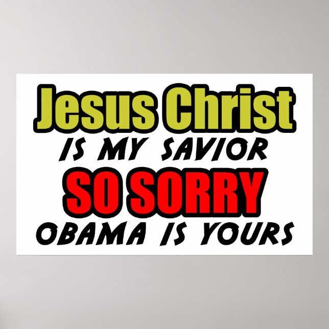 Jesus Christ Is My Saviour Poster (Front)