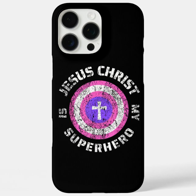Jesus Christ Is My Superhero Jesus Case-Mate iPhone Case (Back)