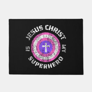 Jesus Christ Is My Superhero Jesus Doormat