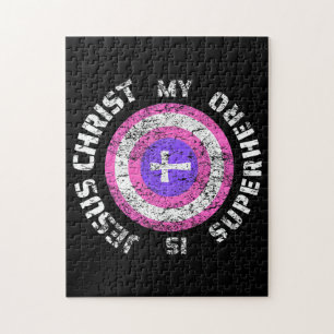 Jesus Christ Is My Superhero Jesus Jigsaw Puzzle