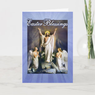 Jesus Christ is Risen, Easter Resurrection Holiday Card