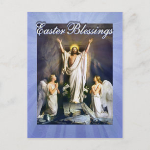 Jesus Christ is Risen, Easter Resurrection Holiday Postcard