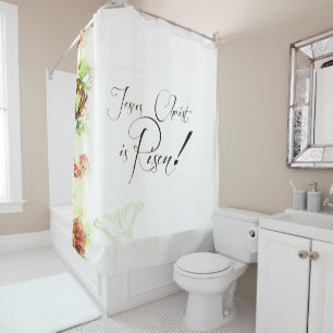 Jesus Christ is risen Shower Curtain