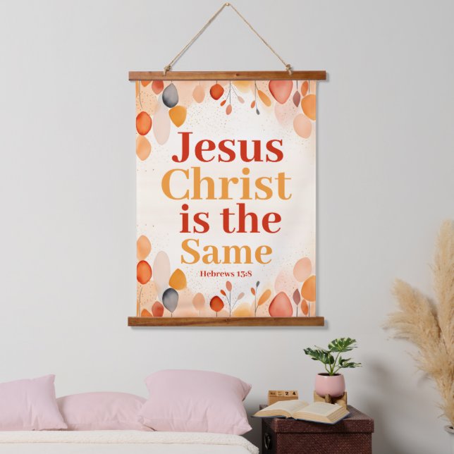  Jesus Christ is the same Boho Christian Wall Hanging Tapestry (Bedroom)
