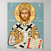 Jesus Christ, King of Kings Orthodox Icon Print