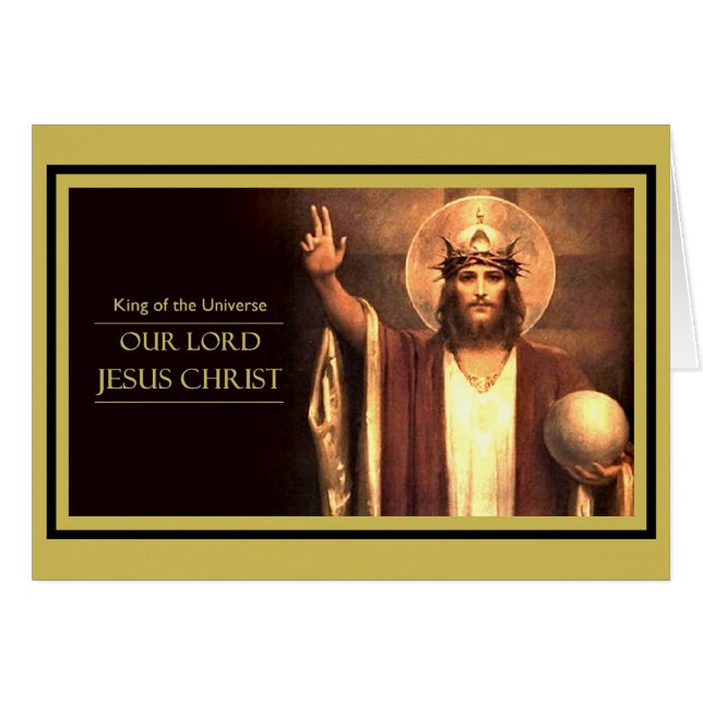 Jesus Christ King of the Universe (Front Horizontal)