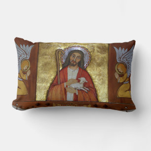 Jesus Christ Lamb of God Lumbar Cushion
