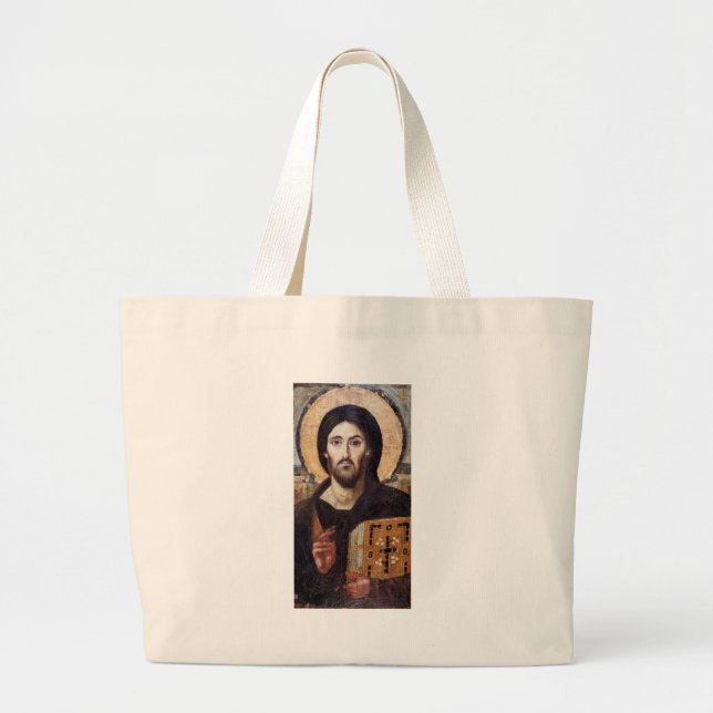 Jesus Christ Large Tote Bag (Front)