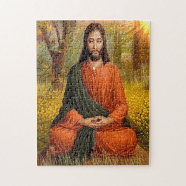 Jesus Christ Meditation Jigsaw Puzzle (Vertical)