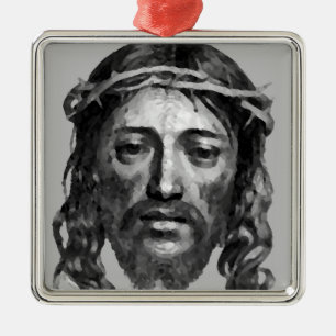 JESUS CHRIST METAL ORNAMENT