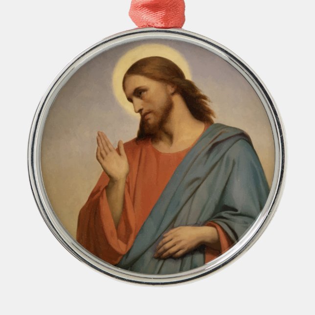 JESUS CHRIST METAL TREE DECORATION (Front)