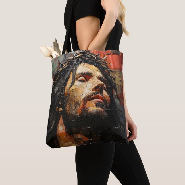 Jesus Christ Modern Tote Bag (Close Up)