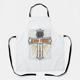 Jesus Christ My Living Hope Vintage Cross Apron