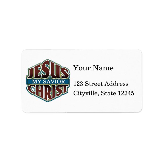 Jesus Christ My Saviour Label (Front)