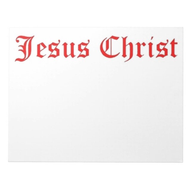 JESUS CHRIST NOTEPAD (Front)