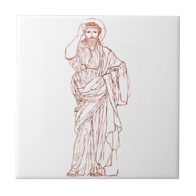 Jesus Christ of Nazareth Son of God Ceramic Tile (Front)