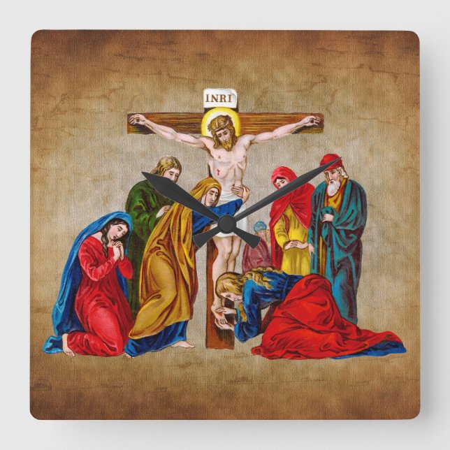 JESUS CHRIST ON THE CROSS CLOCK (Front)