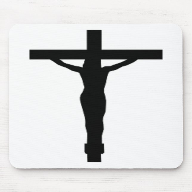 JESUS CHRIST ON THE CROSS MOUSE PAD (Front)