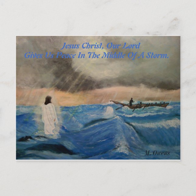 Jesus Christ, Our Lord Gives Us Peace. Postcard (Front)