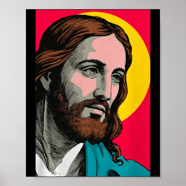 Jesus Christ P Art Religious Easter &amp; Christma Poster (Front)