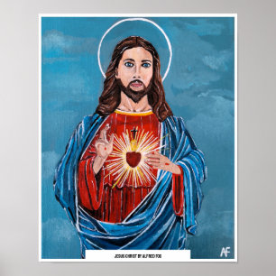 Jesus Christ Painting by Alfred Fox Poster