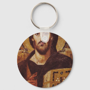 Jesus Christ Pantocrator Christian Icon Key Ring