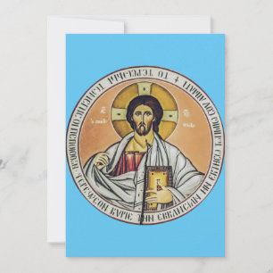 Jesus Christ Pantocrator  dome of the Church Invitation