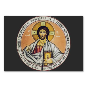 Jesus Christ Pantocrator dome of the Church Table Number