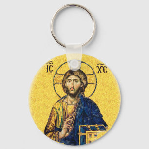 Jesus Christ Pantocrator Key Ring