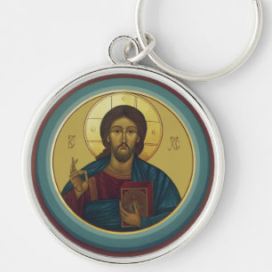 Jesus Christ Pantocrator Key Ring