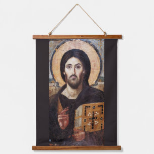 Jesus Christ Pantocrator l Orthodox Icon Hanging Tapestry