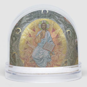 Jesus Christ Pantocrator, Lord of All, Icon Snowglobe