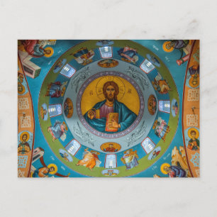 Jesus Christ Pantocrator Lord of All Orthodox Icon Postcard