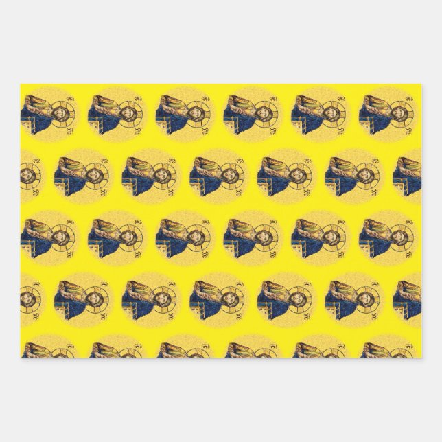 Jesus Christ Pantocrator Wrapping Paper Sheet (Front)