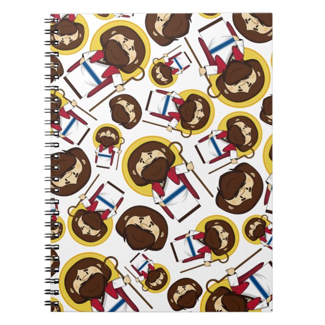 Jesus Christ Patterned Notebook (Front)