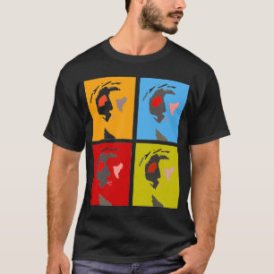 jesus christ pop art on dark black tshirt