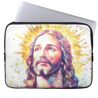 Jesus Christ Portrait Christian Religious Design Laptop Sleeve