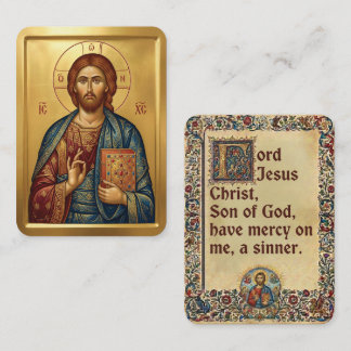 Jesus Christ prayer cards
