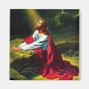 Jesus Christ Praying in the Garden of Gethsemane Magnet