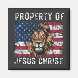Jesus Christ Property Christian Lion Judah July 4 Magnet