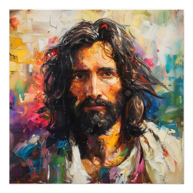 Jesus Christ Religion Colour Photo Print (Front)