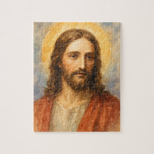 Jesus Christ Religious Colorful Religion Church Jigsaw Puzzle