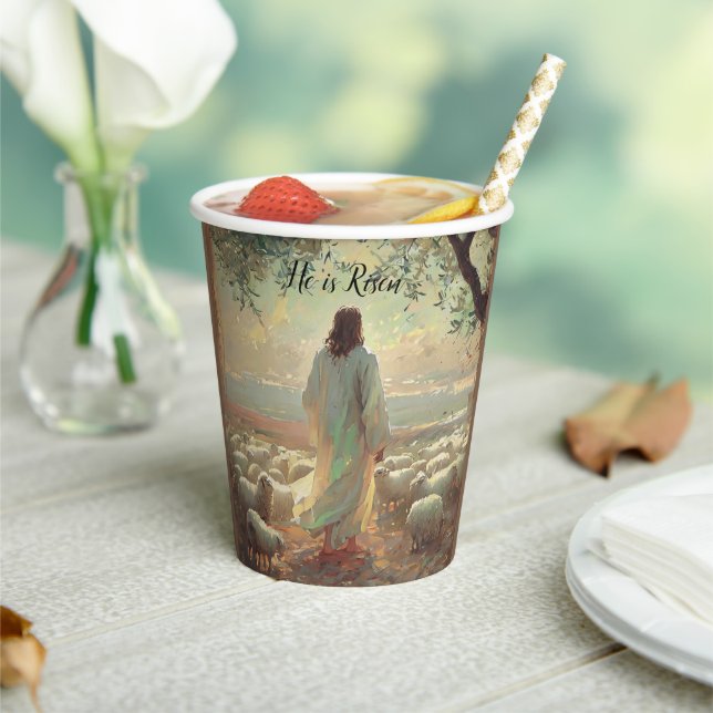 Jesus Christ Religious Easter Catholic  Paper Cups (Insitu)