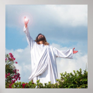 Jesus Christ Resurrection Easter Christian Poster