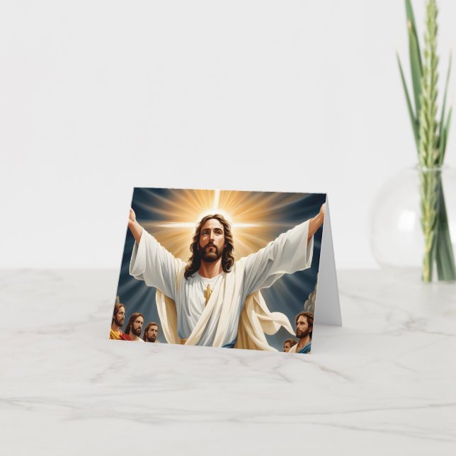 Jesus Christ resurrection  Holiday Card (Front)