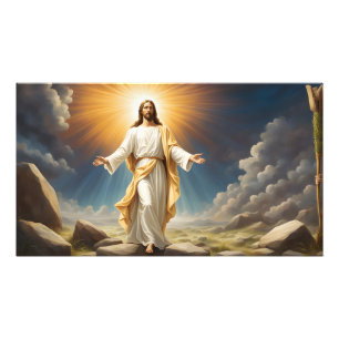 Jesus Christ resurrection Photo Print