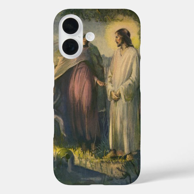 Jesus Christ Risen by the Tomb by ML Greer Case-Mate iPhone Case (Back)